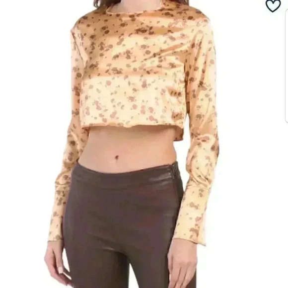 ZARA Flower Print Skirt and Cropped Top Set - Picture 14 of 16